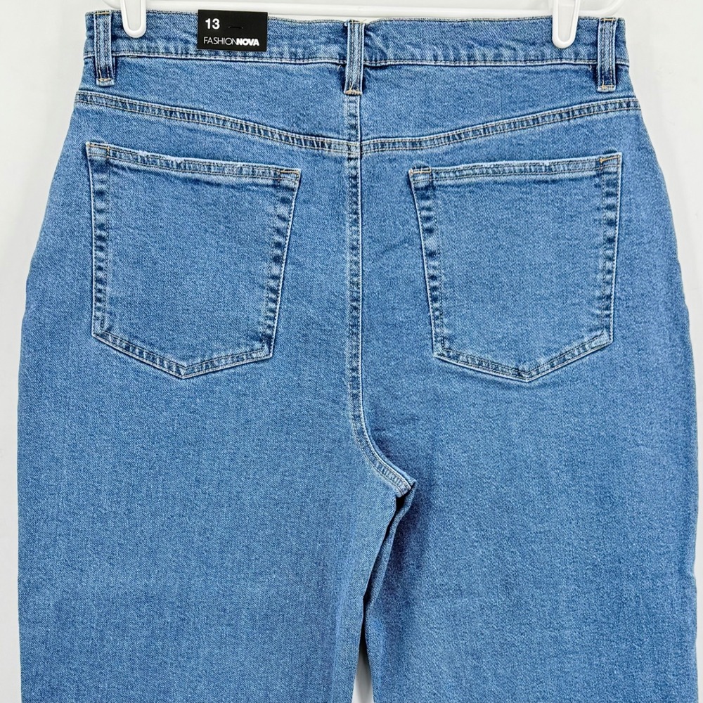Fashion Nova Women's Stretch Always Do Your Best Mom Jeans Size 13 High Rise NWT - Picture 4 of 11